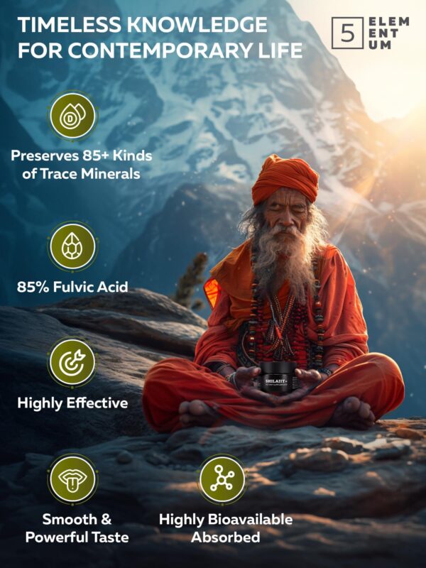 Shilajit Pure Himalayan Organic Shilajit Resin 30g   Maximum Daily Dose 500mg   Organic Shilajit with 85  Trace Minerals & 85% Fulvic Acid for Energy Support Immune Support 30 Grams - Image 7