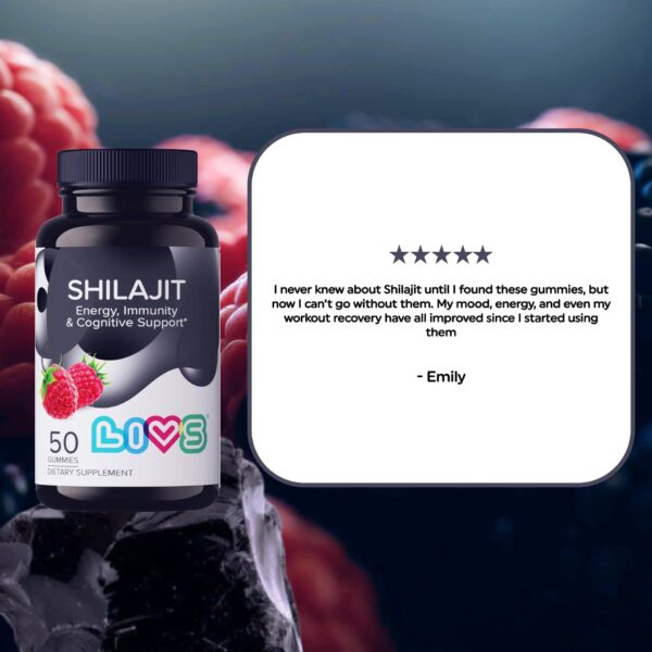 Shilajit Gummies   10000mg Pure Himalayan Shilajit with Fulvic Acid & Trace Minerals Maximum Potency & Strength for Absorption Enhanced Energy Focus & Immune Support Men & Women 50 Count - Image 6