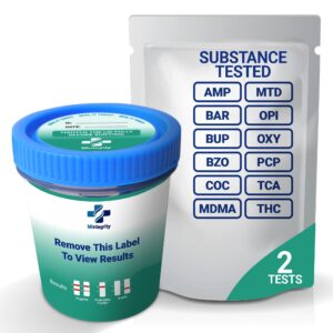 Mintegrity [2pk]   12 Panel Collection Cup   AMP BAR BUP BZO COC MDMA MTD OPI OXY PCP TCA THC #MT TDOA 3124