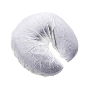 AMZ Disposable Face Cradle Covers 13  Pack of 100 Face Cradle for Massage Table Polypropylene 25 GSM Disposable Massage Face Cradle Cover for Spa Tattoo Salons