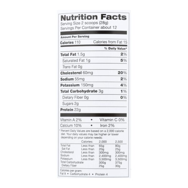 Teras Whey Protein Powder - Whey - Organic - Plain Unsweetened - 12 Oz - Image 3