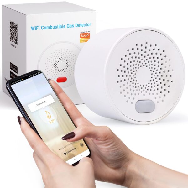 Wireless Natural Gas Alarm   Plug in Explosive Gas Detector combo for Flammable Gases Methane Propane Butane LPG LNG WiFi Gas Leak Sensor Natural Gas Leak Detector for Home RV Trailer Camper - Image 8