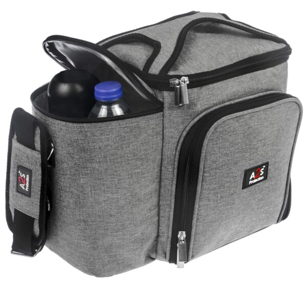 Meal Prep Lunch Box   8 piece set   Insulated Container For Women or Men   3 Bento style boxes (BPA Free) in Large Lunch Bag  Microwave Safe   Includes Fork Spoon Thermos & 2 Ice Packs   A2S - Image 4