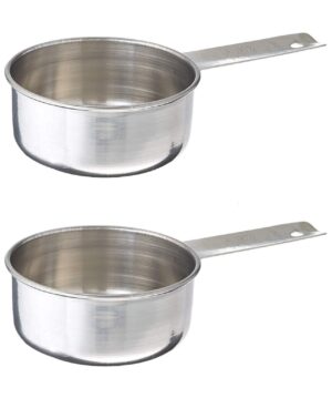 (724C) 1 2 Cup Stainless Steel Measuring Cup (2 Pack)
