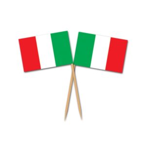 Italian Flag Picks 2.5 Inch (50 Count)  Red Green White