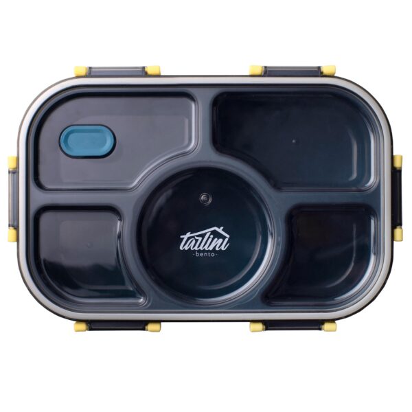 Tarlini | Blue Bento Box | Simple & Easy Leak Proof BPA Free 5 Compartment | Bento box adult lunch box | Cute & Compact bento lunch box for Work Travel | 50 Ounces - Image 5