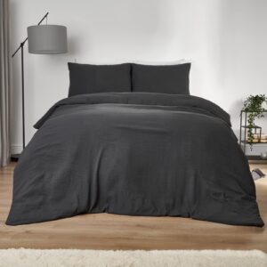 Washed Linen Duvet Cover Twin with 1 Pillow Cases Super Soft Brushed Microfiber   Twin Size Duvet 68  x 90    Duvet Cover Twin 2 Piece Bedding Sets Twin Duvet Cover