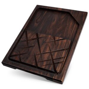 Wooden Steak Board Solid Oak Serving Barbecue Platter Natural Thick Cutting Plate Durable & Quality