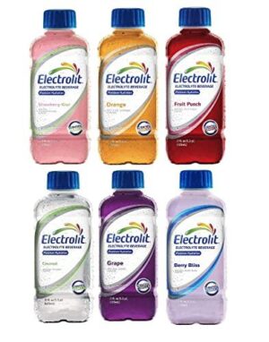 Electrolit Premium Hydration Electrolyte Beverage Multi Flavor Variety 21 Fl Oz (6 Flavor Variety Pack of 12)