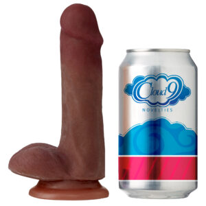 Cloud 9 dual density dildo touch 6in w/ balls brown