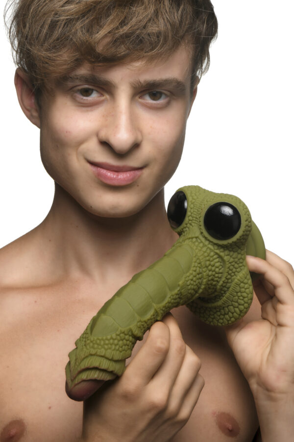 Creature cocks swamp monster green scaly silicone dildo - Image 5