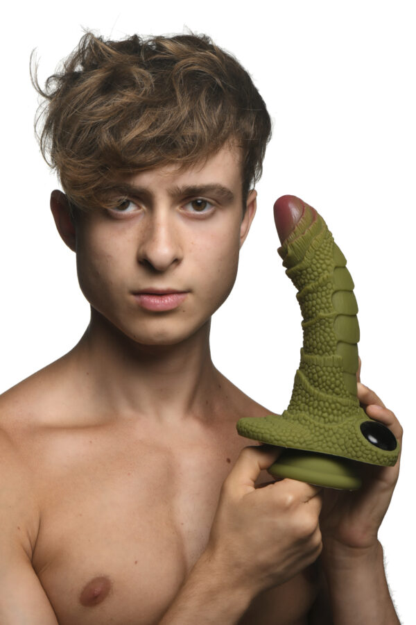 Creature cocks swamp monster green scaly silicone dildo - Image 7