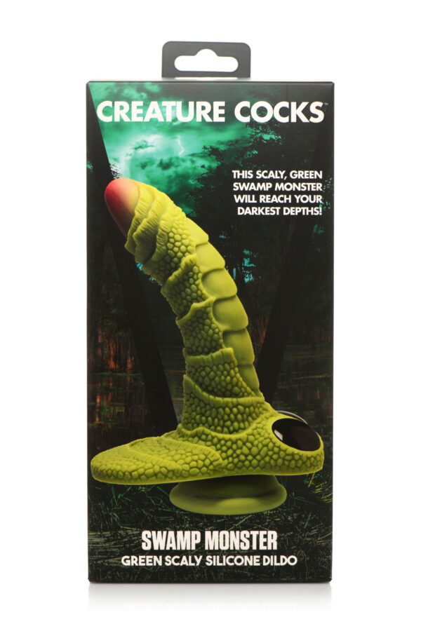 Creature cocks swamp monster green scaly silicone dildo - Image 9