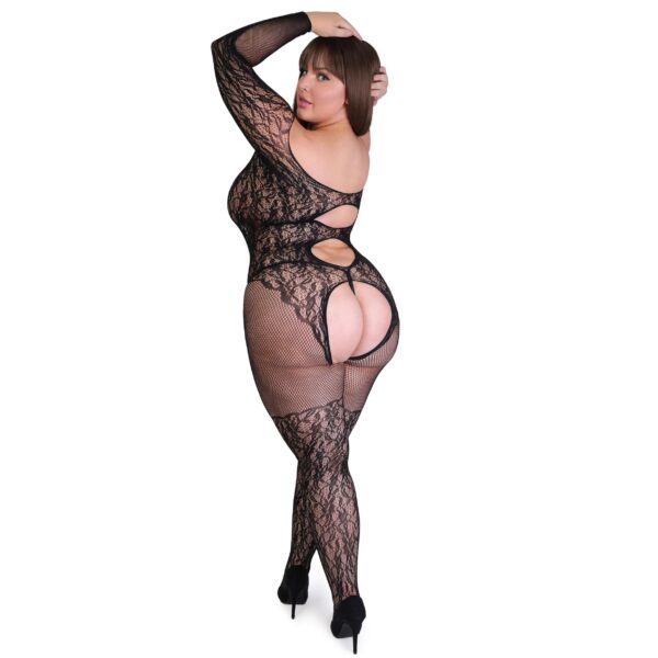 Fifty Shades of Grey Captivate Lace Spanking Bodystocking - Size - Black - Image 2