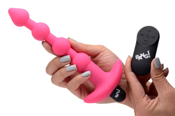 Bang - Vibrating Silicone Anal Beads and Remote Control - Image 5