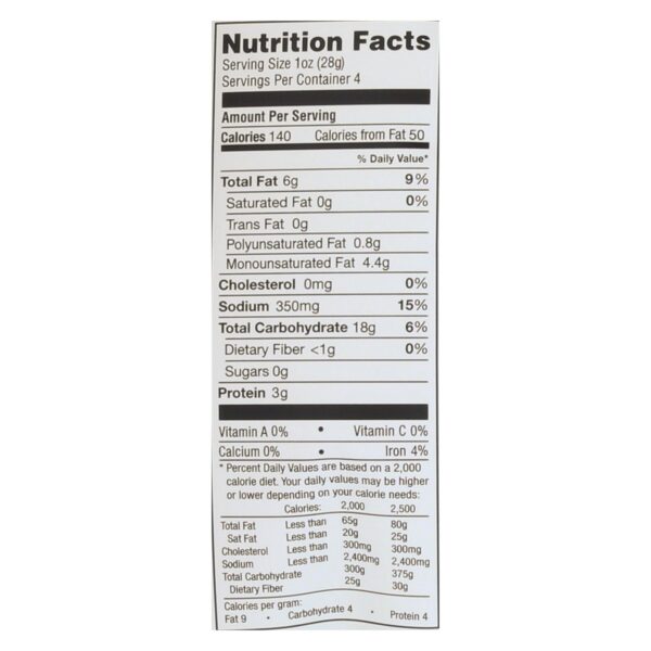 Simply 7 Lentil Chips - Sea Salt - Case Of 12 - 4 Oz. - Image 3