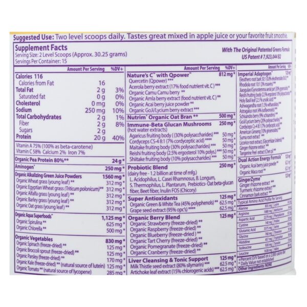 Paradise Herbs Orac Energy Protein Greens - 16 Oz - Image 2