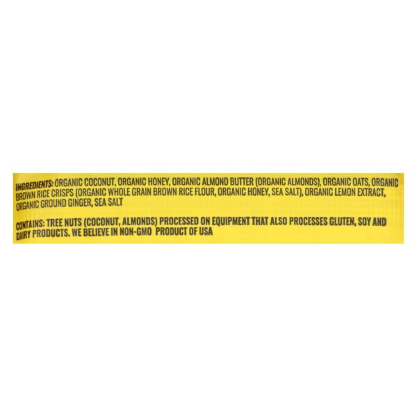 Kate's Real Food - Bar Organic Bivy Lemon Coconut - Case Of 12 - 2.2 Oz - Image 3