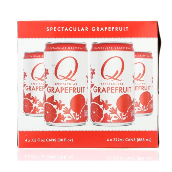 Q Drinks - Sparkling Grapefruit - Case Of 6/4 Packs - 7.5oz Cans - Image 3