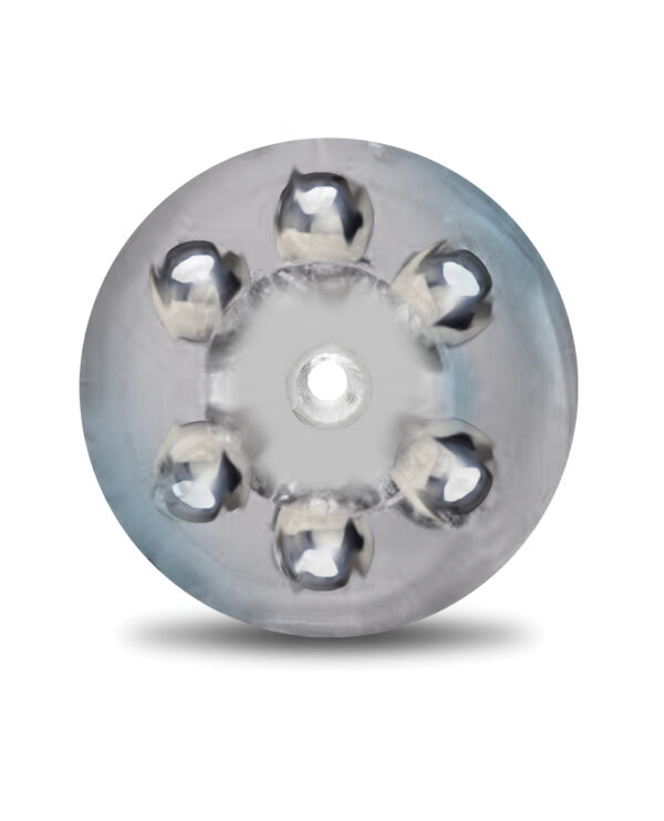 MSTR B8 Head Banger Beaded Clear-View Stroker - Clear - Image 5