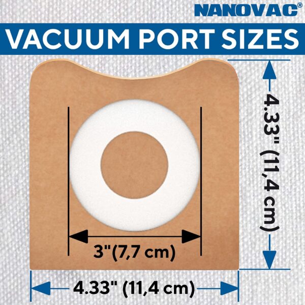Fits Ridgid Shop Vac Bags 12 16 Gallon   Replacement VF3502 Dust Collection Bag – Filter Bags 23743 For Ridgid Vacuums (5 pcs) - Image 4