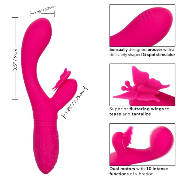 Rechargeable Butterfly Kiss Flutter - Pink - Image 3