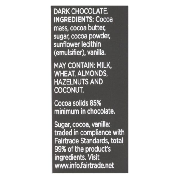 Divine - Bar Dark Chocolate 85% - Case Of 12 - 3 Oz - Image 2