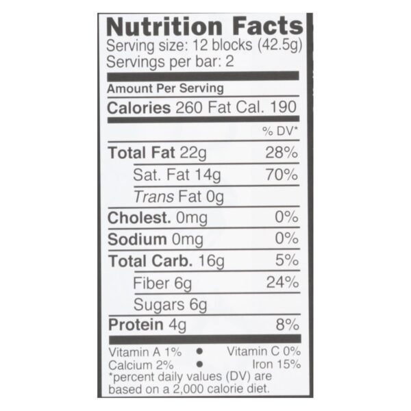 Divine - Bar Dark Chocolate 85% - Case Of 12 - 3 Oz - Image 3