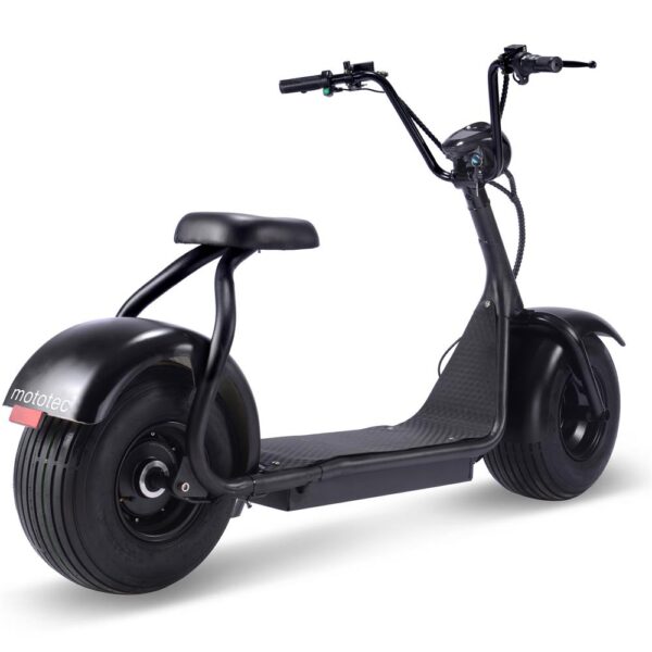 Fat Tire 60v 18ah 2000w Lithium Electric Scooter Black - Image 2