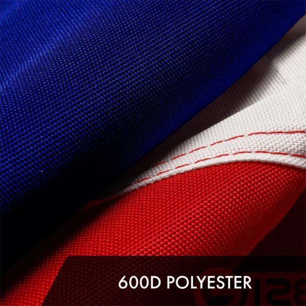 Georgia GA State Flag | 6x10 Ft | ToughWeave Series Embroidered 600D Polyester | Embroidered Design Indoor Outdoor Brass Grommets - Image 4