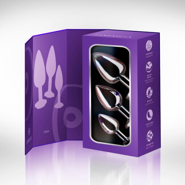 Edonista Anika 3pc Anal Plug Kit - Image 2