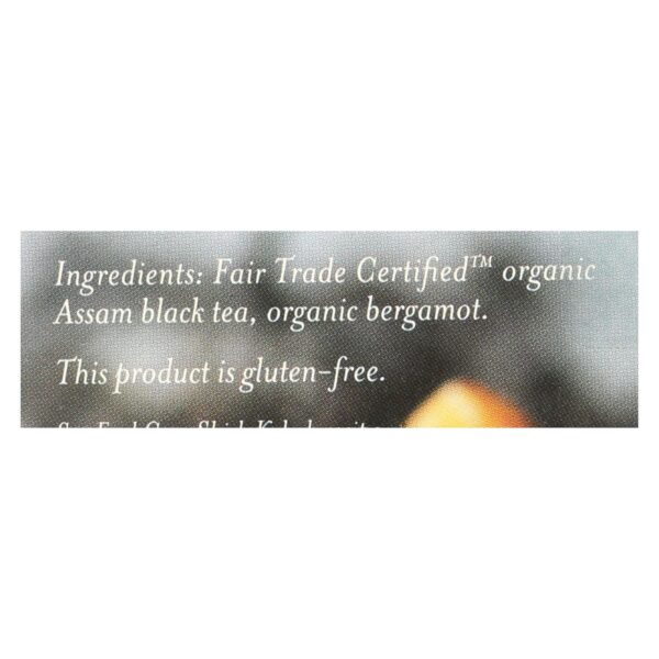 Numi Tea Organic Aged Earl Grey - Black Tea - 18 Bags - Image 2
