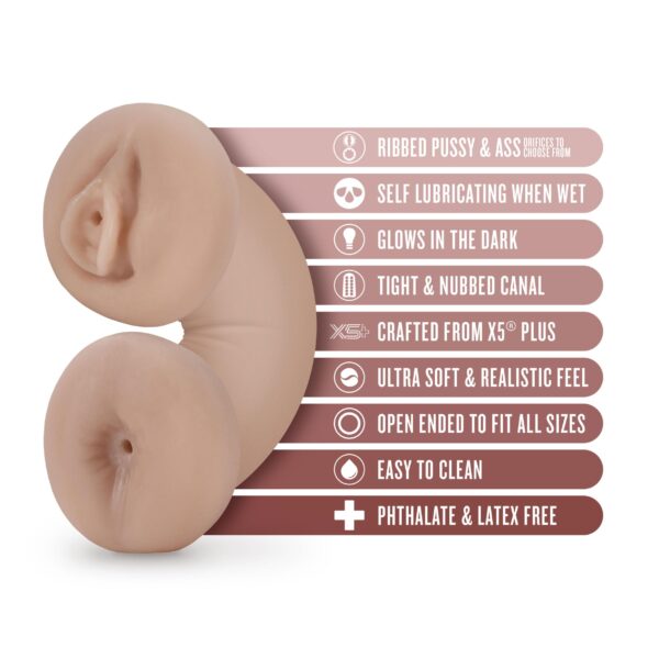 Enlust - Tasha - Soft and Wet Glow in the Dark  Stroker - Beige - Image 4
