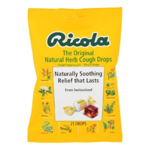Ricola Herb Throat Drops Original - 21 Drops - Case Of 12