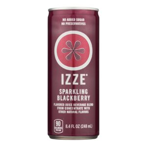 Izze Can - Sparkling - Blackberry - Case Of 12 - 8.4 Fl Oz