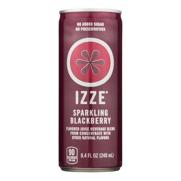 Izze Can - Sparkling - Blackberry - Case Of 12 - 8.4 Fl Oz