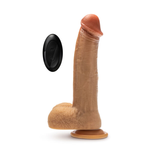 Dr. Skin Silicone - Dr. Phillips - 8.5 Inch  Thrusting Dildo - Tan - Image 2