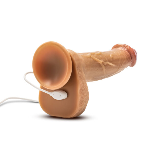 Dr. Skin Silicone - Dr. Phillips - 8.5 Inch  Thrusting Dildo - Tan - Image 5