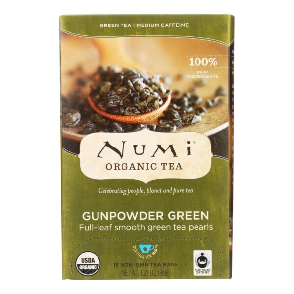 Numi Tea Gunpowder Green Organic Tea - 18 Bags