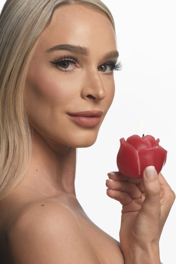 Master Series Flaming Rose Drip Candle - Image 5