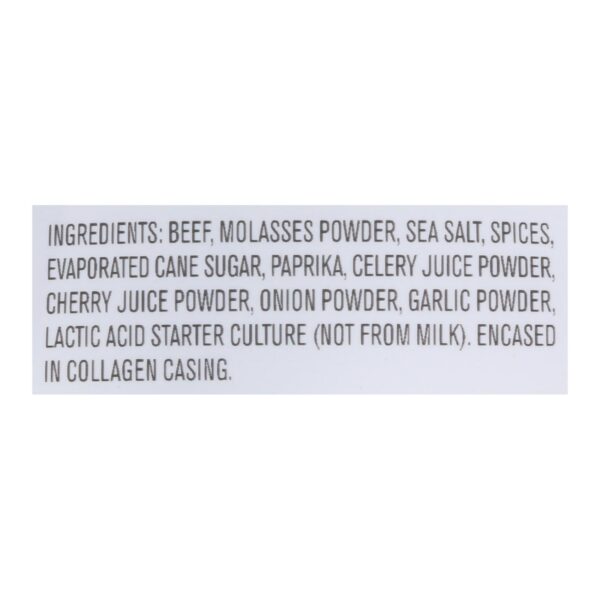 Vermont Smoke And Cure Beef Stick - Bbq - Case Of 8 - 6/.5 Oz - Image 2
