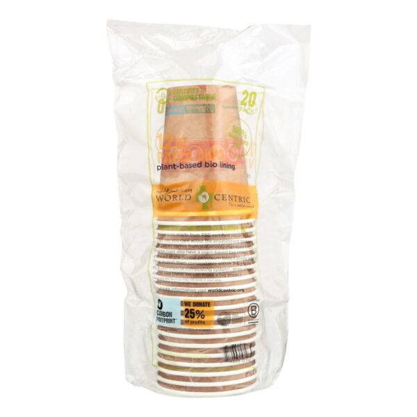 World Centric Compostable Hot Paper Cups - Case Of 12 - 12 Oz. - Image 2