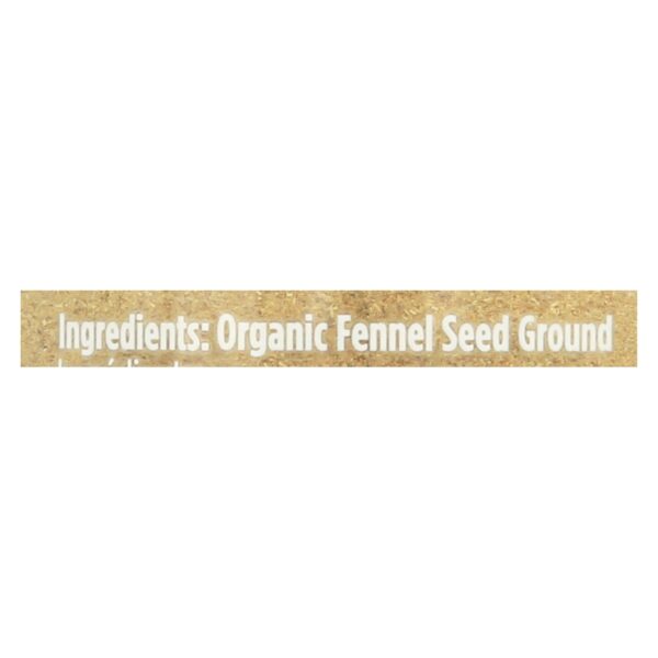 Spicely Organics - Organic Fennel - Ground - Case Of 3 - 1.3 Oz. - Image 2