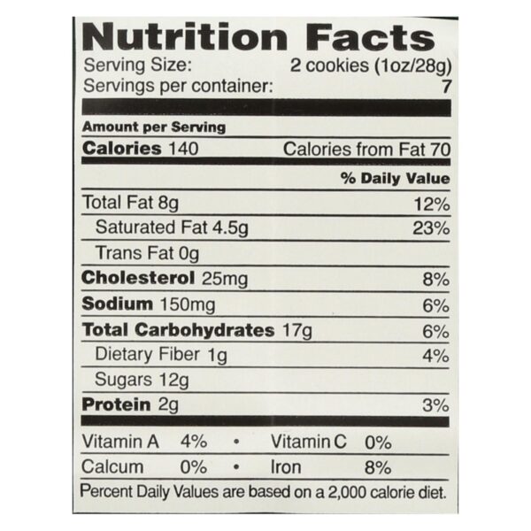 Tate's Bake Shop Double Chocolate Chip Cookies - Case Of 12 - 7 Oz. - Image 3