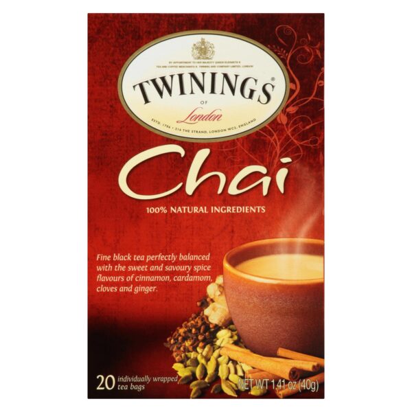 Twinings Tea Chai - Case Of 6 - 20 Bags - Image 3