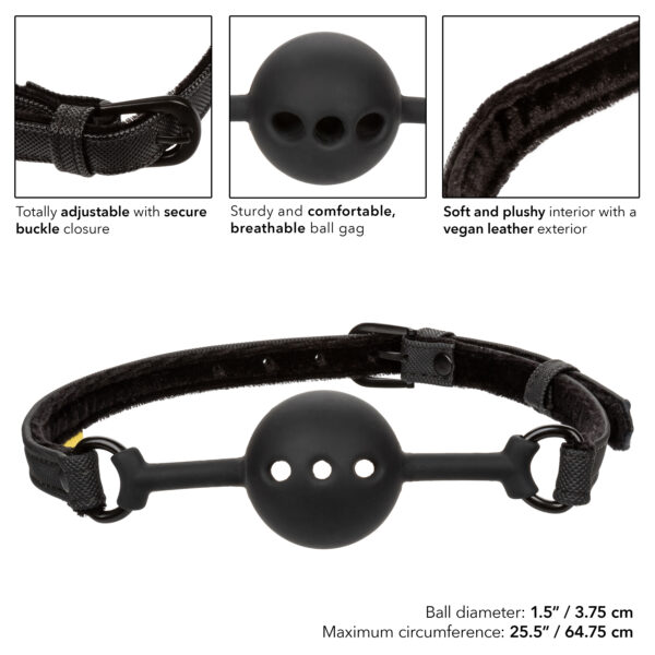 Boundless Breathable Ball Gag - Black - Image 8