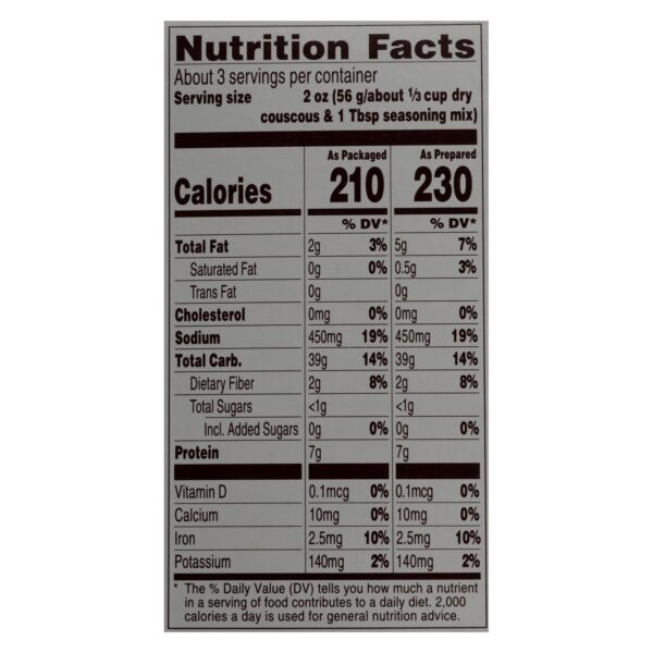 Near East Couscous Mix - Toasted Pine Nut - Case Of 12 - 5.6 Oz. - Image 3
