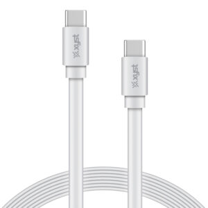 XYST XYS-C4604R 4-Ft. Flat USB-C to USB-C Cable, White