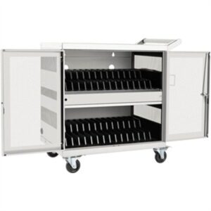 32Port USB Charging Cart Wht