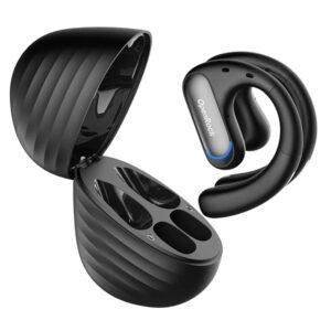 OpenRock A-BB01-01 Pro Open-Ear Bluetooth Air-Conduction Sport Earbuds with Microphone and Charging Case, A-BB01 (Black)